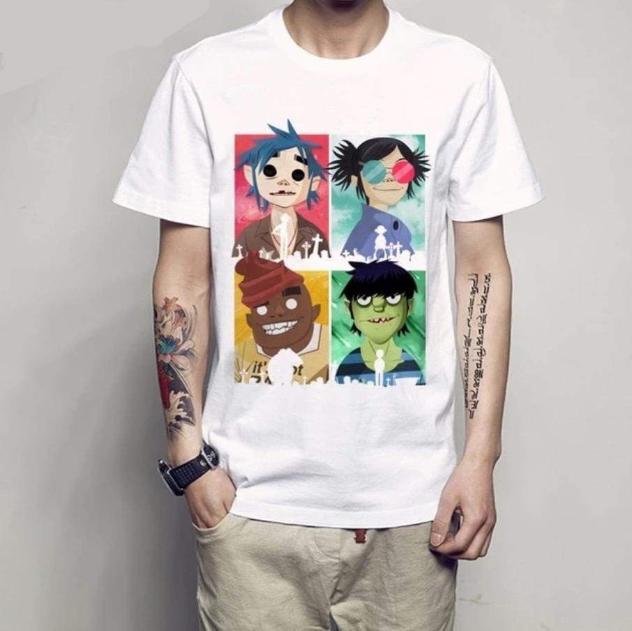 T-Shirt Gorillaz quatre cases - /medias/157143894146.jpg