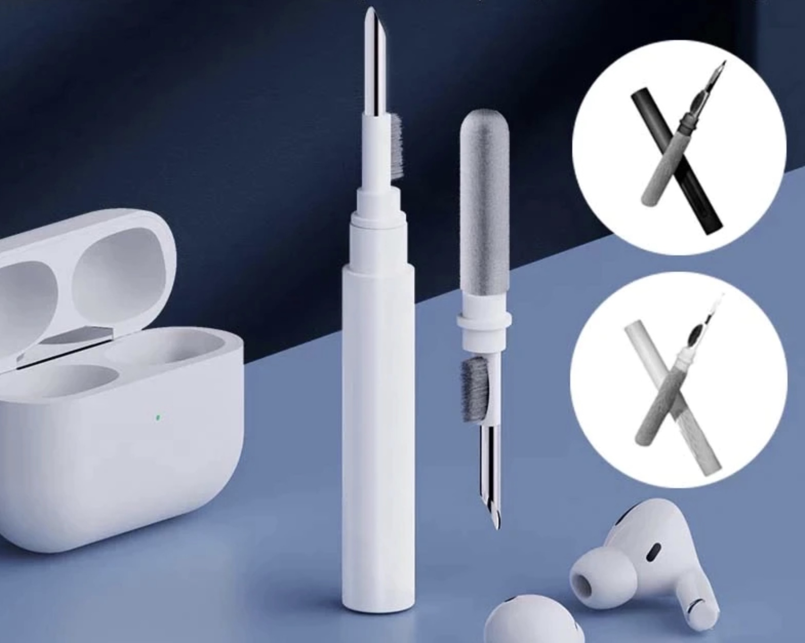 Kit de nettoyage pour Airpord et autres écouteurs sans fil Bluetooth - /medias/166357720326.jpg